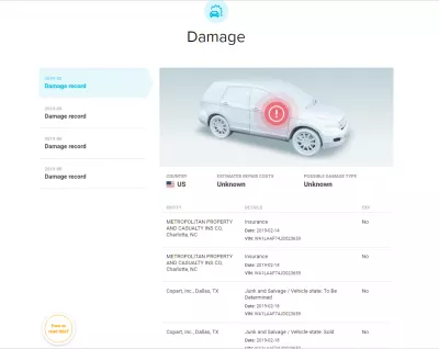 Beste VIN-Checker-Site: Carbal-&Uuml;berpr&uuml;fung : Schadensgeschichte eines gebrauchten Autos, gepr&uuml;ft von der VIN-Nummer